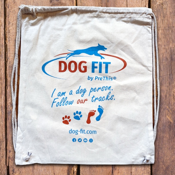 Tragetasche Baumwollbeutel - DOG FIT by PreThis®